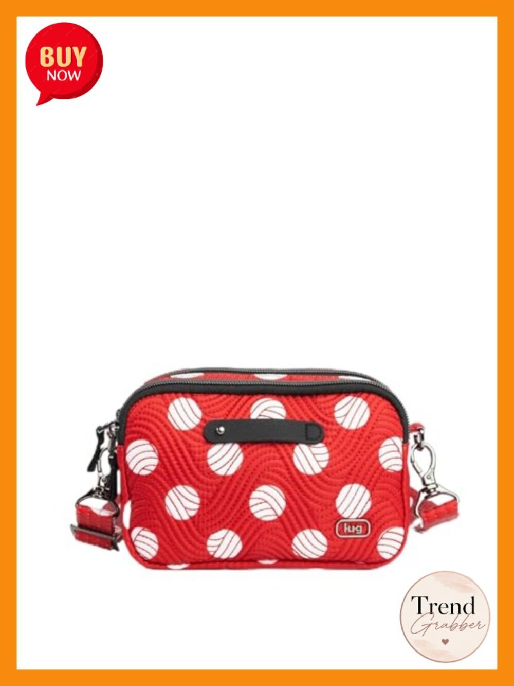 Convertible Crossbody Handbag Quilted Polyester RFID Protection